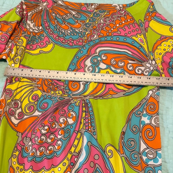 Trina Turk Vibrant Swirl Design Swim Cover Up / Dress - Picture 4 of 13